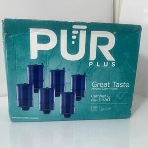 PUR PLUS RF-9999 Faucet Mount Replacement Filter 6-Pack, Genuine PUR Filter